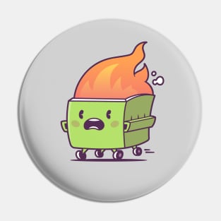 Dumpster Fire Pin