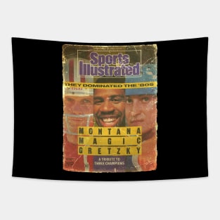 COVER SPORT - SPORT ILLUSTRATED - MONTANA MAGIC GRETZKY Tapestry