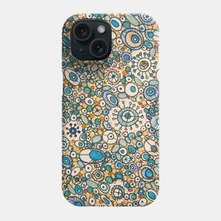 Beach sand and polished glass pattern Phone Case