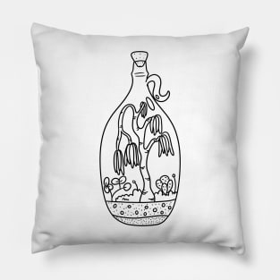 Terrarium 1 Line version Pillow