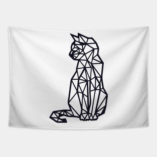 Cat line art Tapestry