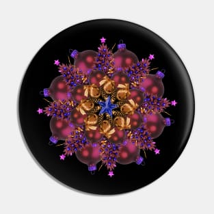 purple ornaments mandala Pin