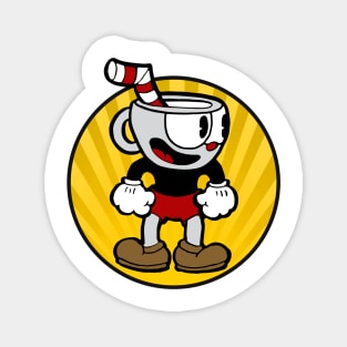 cuphead circle Magnet