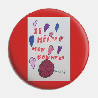 Bonheur Pins And Buttons Teepublic