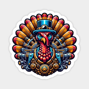 Steampunk Thanksgiving Turkey Magnet