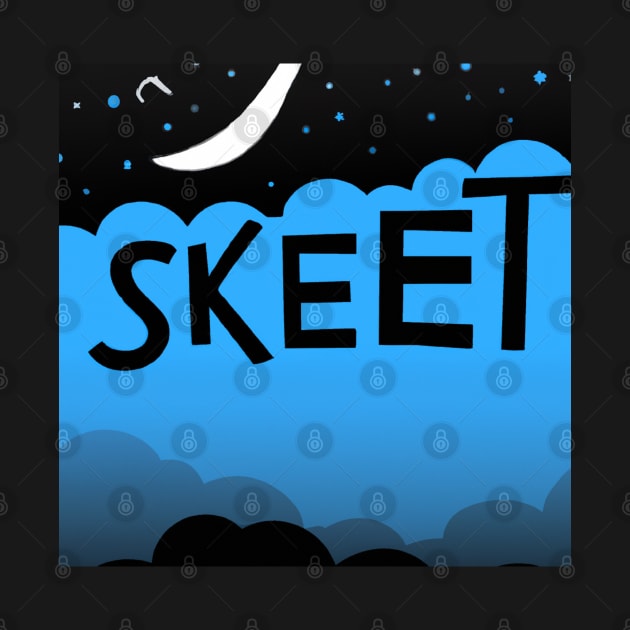 Blue Sky Skeet under the moon by Skeet Shop