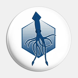 Giant squid and  the Deep blue sea Pin