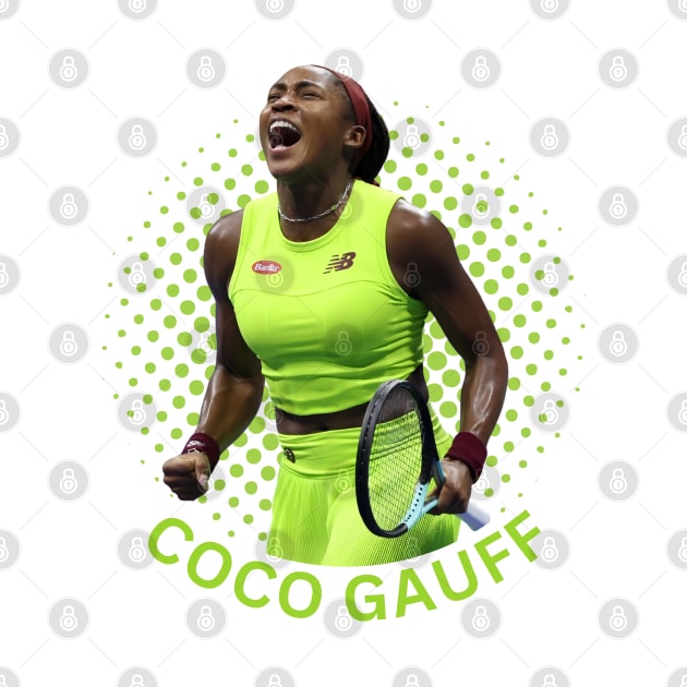 Coco Gauff Tennis Player by Danemilin