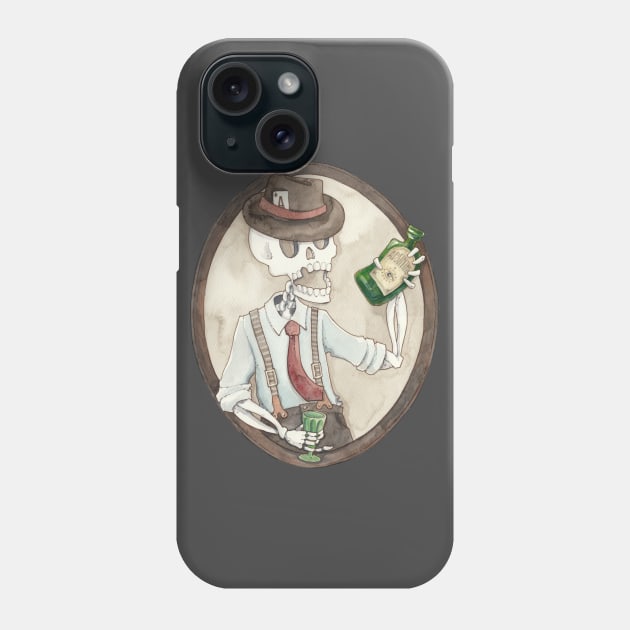 Absinthe Lover Phone Case by Newcoatofpaint