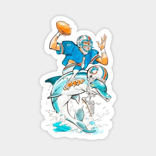 Miami Dolphins Vintage fan art Magnet