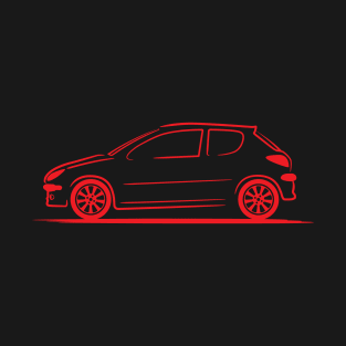 Peugeot 206 Red T-Shirt