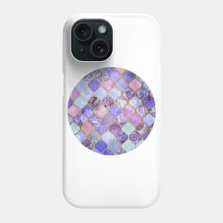 Royal Purple, Mauve & Indigo Decorative Moroccan Tile Pattern Phone Case