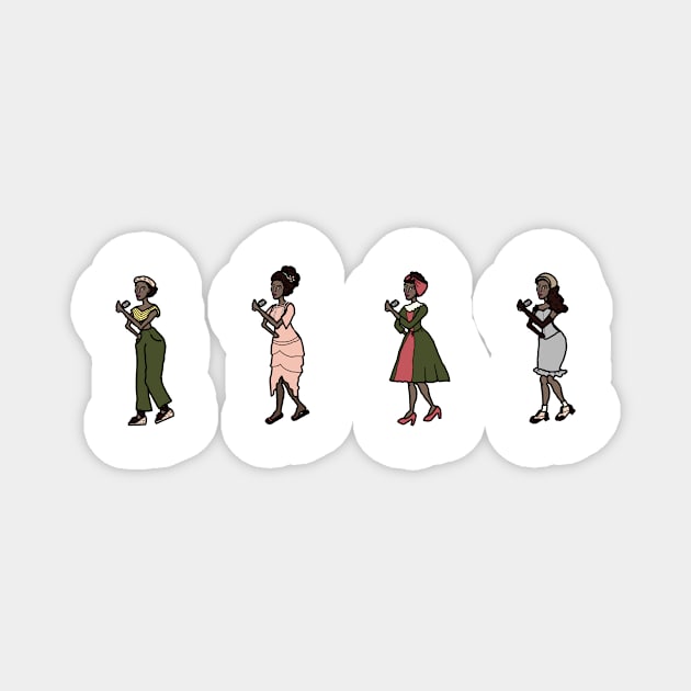 Jazz Singer Dolls Magnet by LochNestFarm