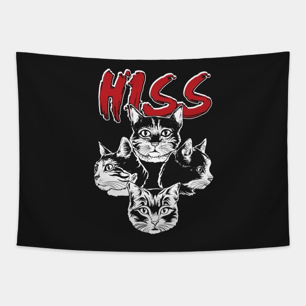 CATS: HISS Cats Tapestry by woormle