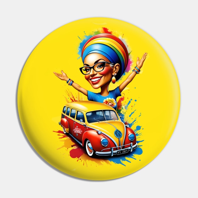 Ride of Elegance: Womanhood on Wheels Pin by AlexBRD