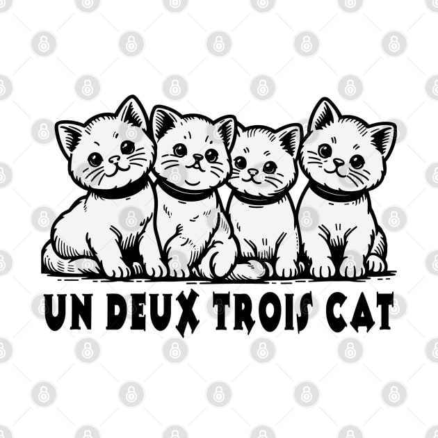 Un Deux Trois Cat by fantastico.studio