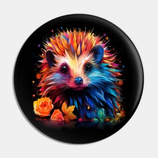 Hedgehog Rainbow Pin