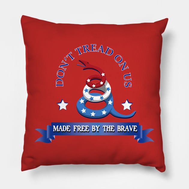 Don't Tread on the Brave Pillow by leslieharris372