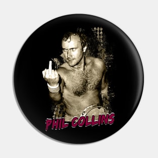 Phil Collins /// Retro 80s Pin