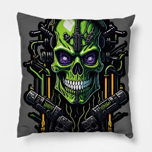 Cyborg Heads S02 D14 Pillow