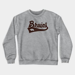 CustomCat Boston Bruins Brown Bear 90's Retro NHL Crewneck Sweatshirt Sweater Dark Chocolate / S