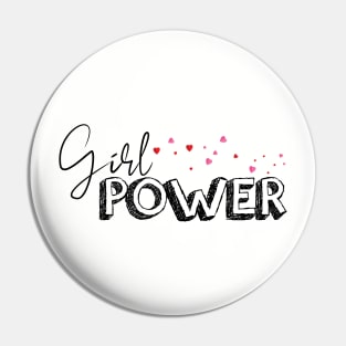 Girl Power T-Shirt Pin