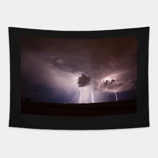 Thunder Bolt and Lightning Very Very Frightening Tapestry