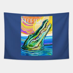 Florida Gator and Sunset Tapestry