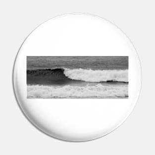 Surf wave in monochrome panorama Pin