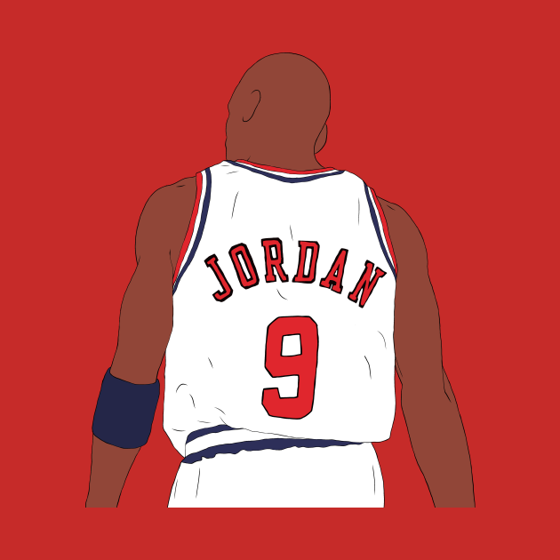 Michael Jordan Dream Team Back-To - Michael Jordan - T-Shirt | TeePublic