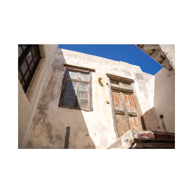 Grecian old wooden door and window. by sma1050