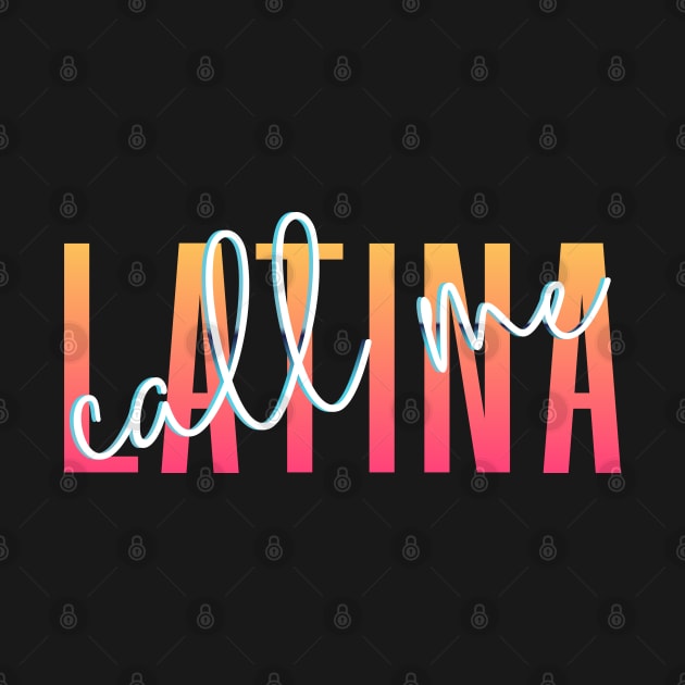 Call Me Latina '80s Retro Metallic Gradient Signature Font Design- see my store for the other versions! by anonopinion