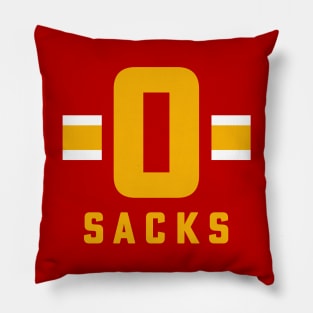 0 Sacks Put It On A shirt Kansas City Offensive Line Pillow