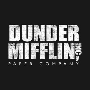 DUNDER MIFFLIN - White T-Shirt