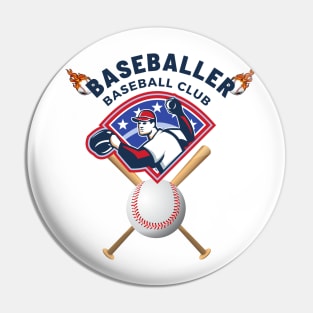 design fans baseball Pin