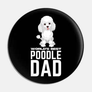 World's Best Poodle Dad Pin