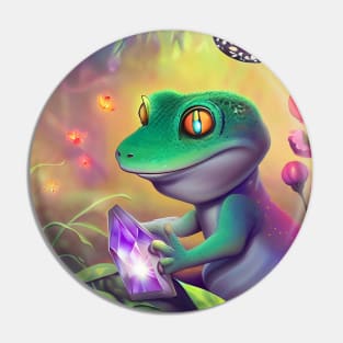 Gecko crystal Pin