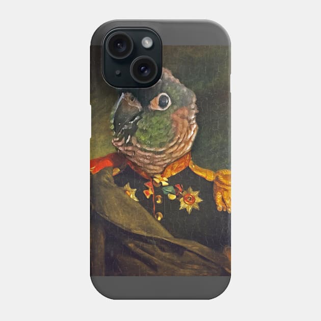 Parrot Miliary Portrait Phone Case by UselessRob