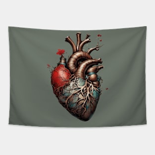 Flower Bomb Heart Tapestry