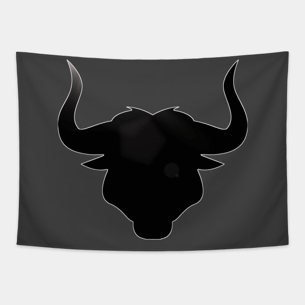 BULL ANIMAL DESIGN  cow beef ranching Tapestry by Lin Watchorn 