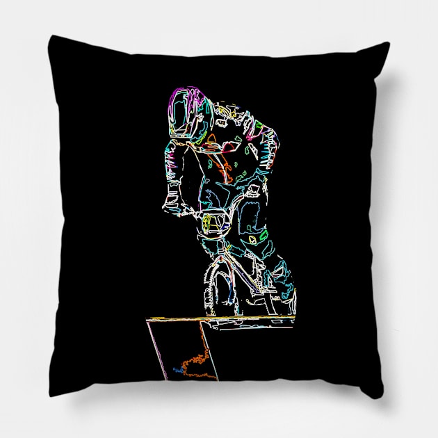 bmx Pillow by rickylabellevie