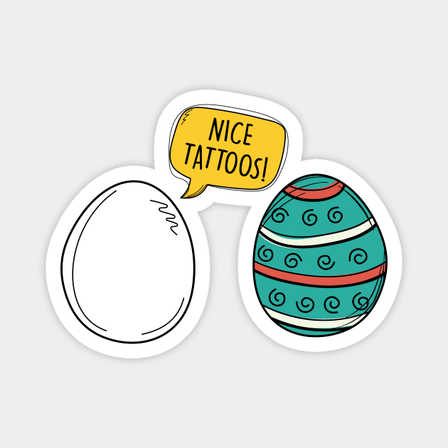 Easter eggs and humor Magnet by My Happy-Design