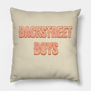 backstreet Text vintage Pillow