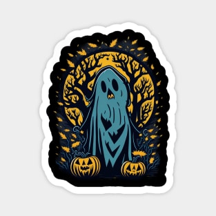 Halloween Ghost Pumpkin Magnet