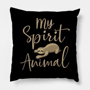 SPirit animal Sloth Pillow