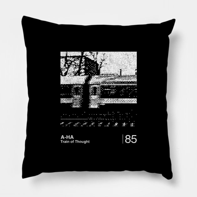 Train Of Thought  / Minimalist Graphic Fan Artwork Design Pillow by saudade