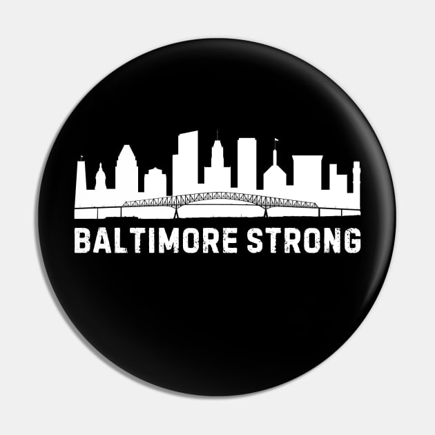 USA Maryland Baltimore Bridge Strong Pin by TreSiameseTee