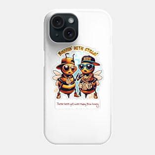 Buzzin' with Style!  Bee and Hip Hop Phone Case