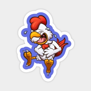 Laughing Cartoon Chicken Magnet