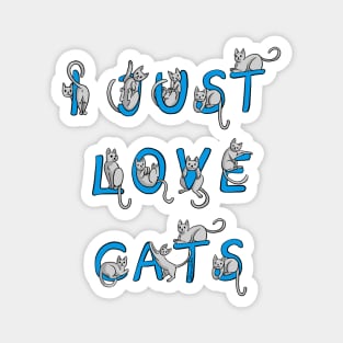 Dramabite I Just Love Cats Cute Kitten Kittens Cat Lover Gift Magnet